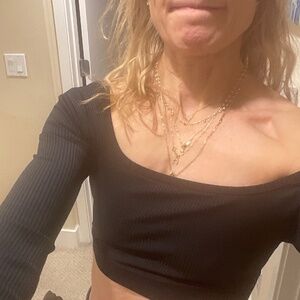 Ribbed year of ours long sleeve crop top